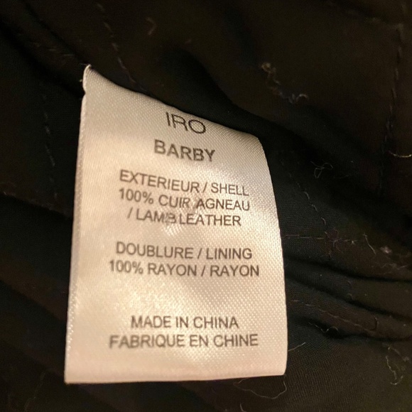 IRO Lamb Leather Jacket - Picture 5 of 8